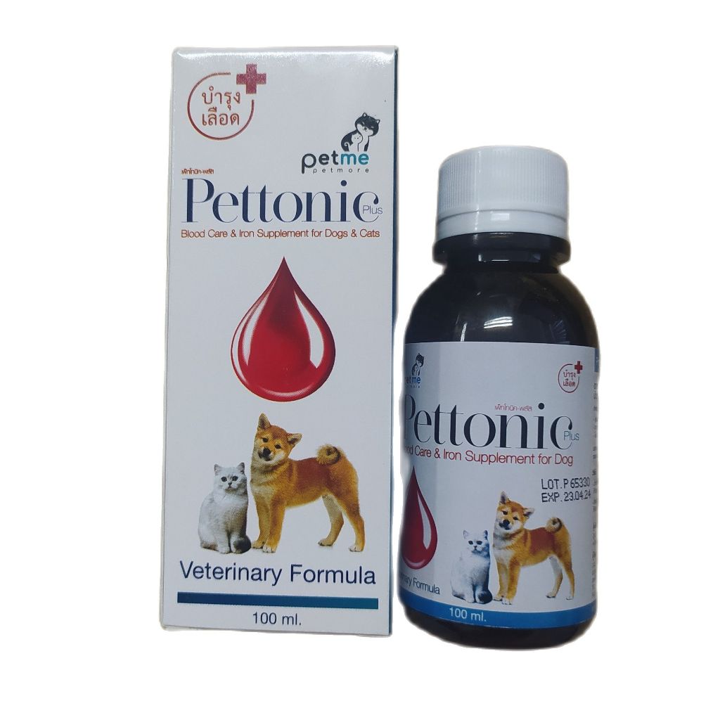 Pettonic Plus blood supplement 100ml - blood supplement bottle for dogs ...