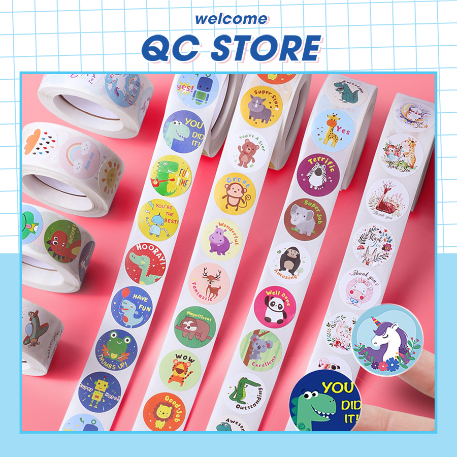 Reward stickers (500 stickers/1 roll) roll of 500 stickers to create ...