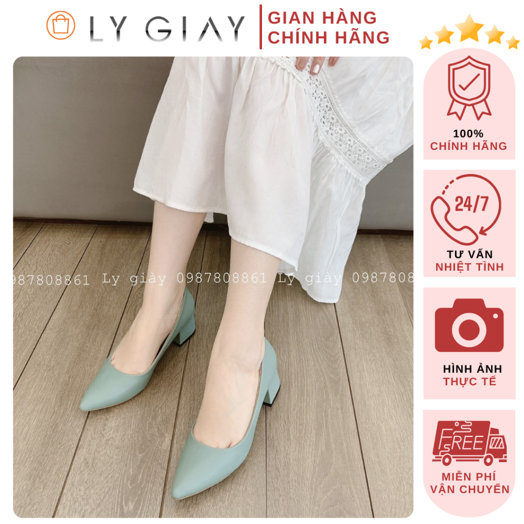 Matte Leather Shoes With Square Heels 002456 [Shoe Cup] | Shopee Malaysia