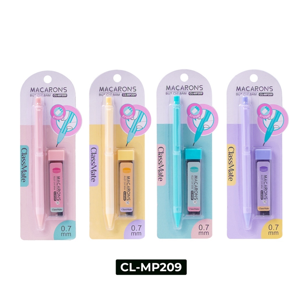 Classmate Metallic Pencils - 1 Set - Macarons Pressed Pencils with Nib ...