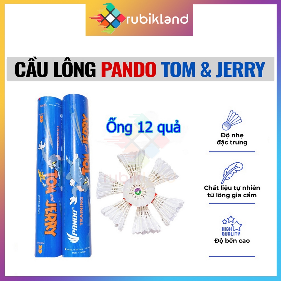 [Pando] Pando Tom Jerry Badminton Tube Blue Tom Red Tom 12 Badminton ...