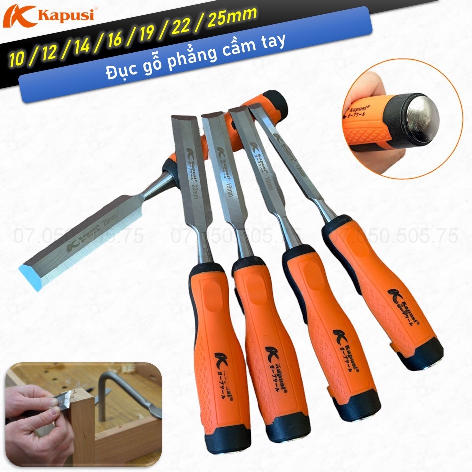 10-25mm KAPUSI JAPAN Handheld Flat Wood Chisel, JAPANESE Standard Wood ...