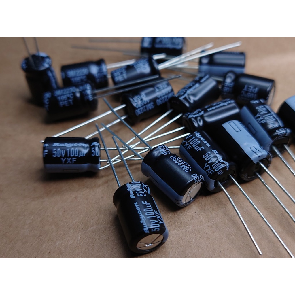 100uF 50V Rubycon YXF Capacitor/8mm x 11.5mm | Shopee Malaysia
