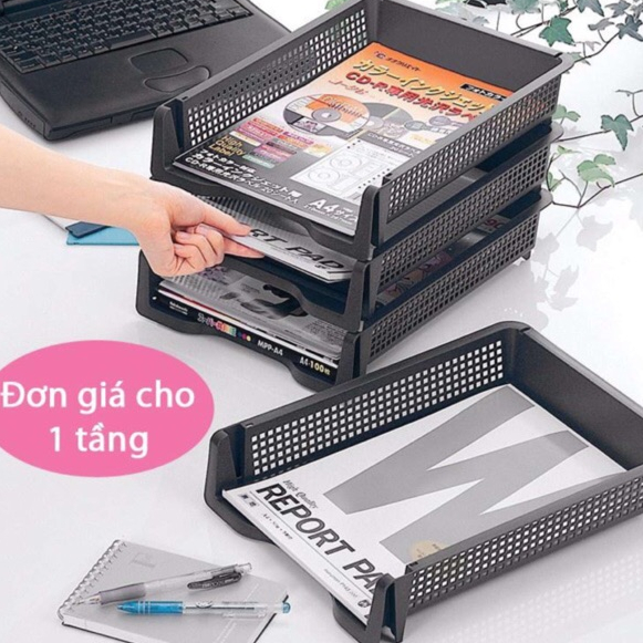 1 Stackable A4 Document File Tray (floor) from Inomata Japan (made in ...