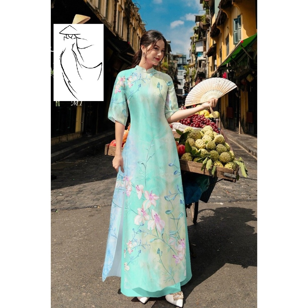 Ao Dai Silk Ao Dai Fabric, Very Thick, Light Gloss, Luxurious Wear ...