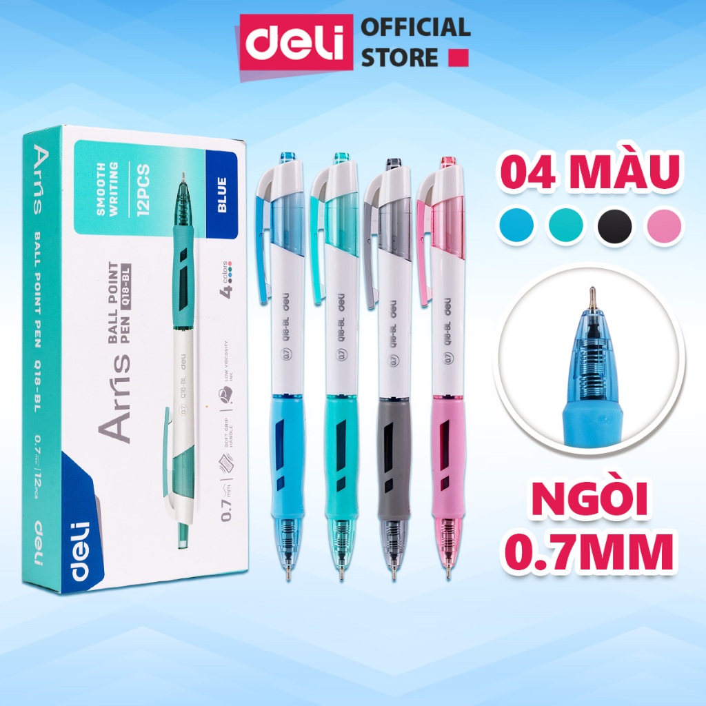 Deli 0.7mm Green Ink Ballpoint Pen gel Pen gel Ink Ballpoint Pen