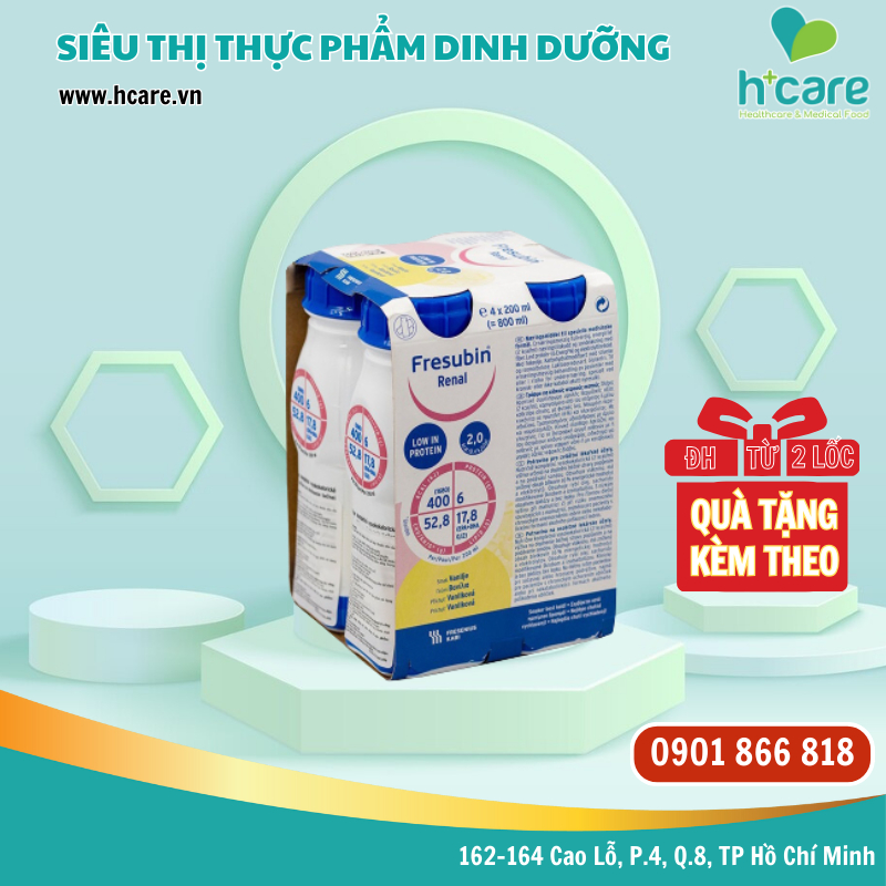 [4 Bottles] Fresubin Renal Drink Prepared Milk 200ml Vanilla Optimal