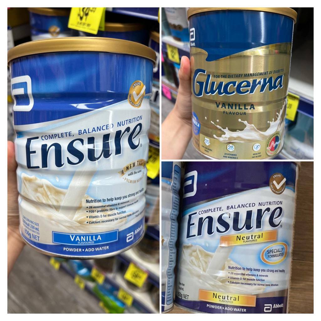 Ensure milk vanilla/neutral/Australian chocolate flavor 850g | Shopee ...