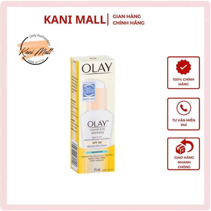 Olay Complete Daily Defense All Day Moisturizer Spf 30 Sensitive Skin 75ml Shopee Malaysia