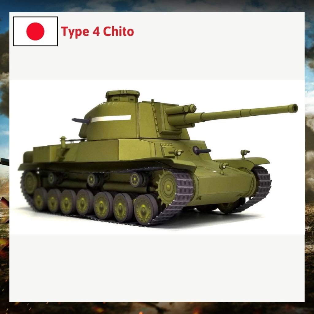 Japanese Heavy Tank Paper Model Type-4 Chito | Shopee Malaysia