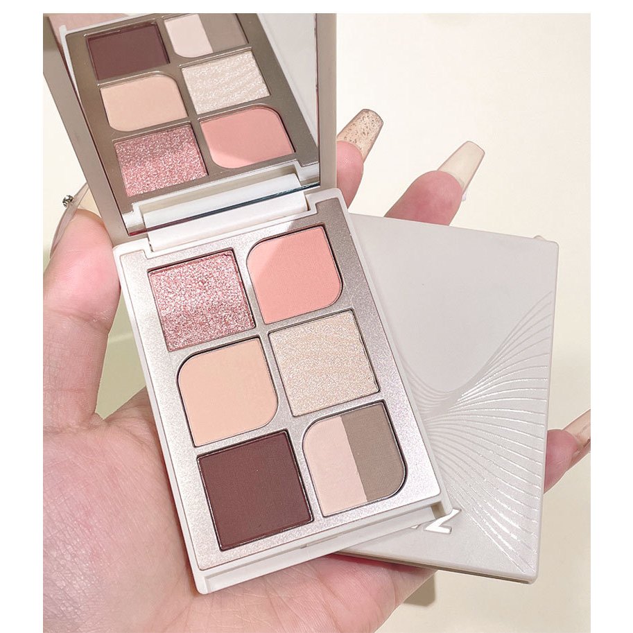 CVZ 6-panel long-lasting waterproof eyeshadow palette, compact and ...