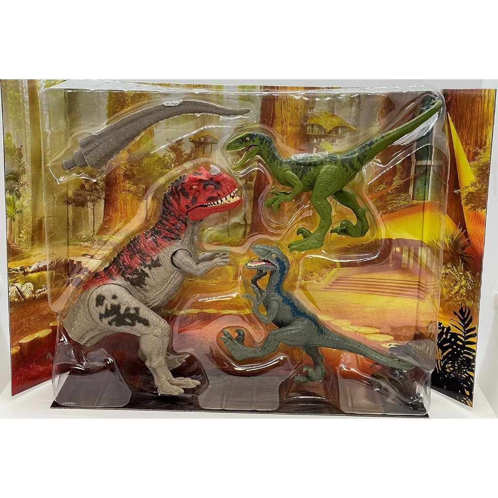 Jurassic World Camp Cretaceous Isla Nublar Ceratosaurus Clash Set with ...