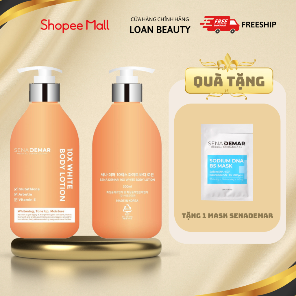 Korean SenaDemar Tone Lifting Body Lotion 10x White Body Lotion