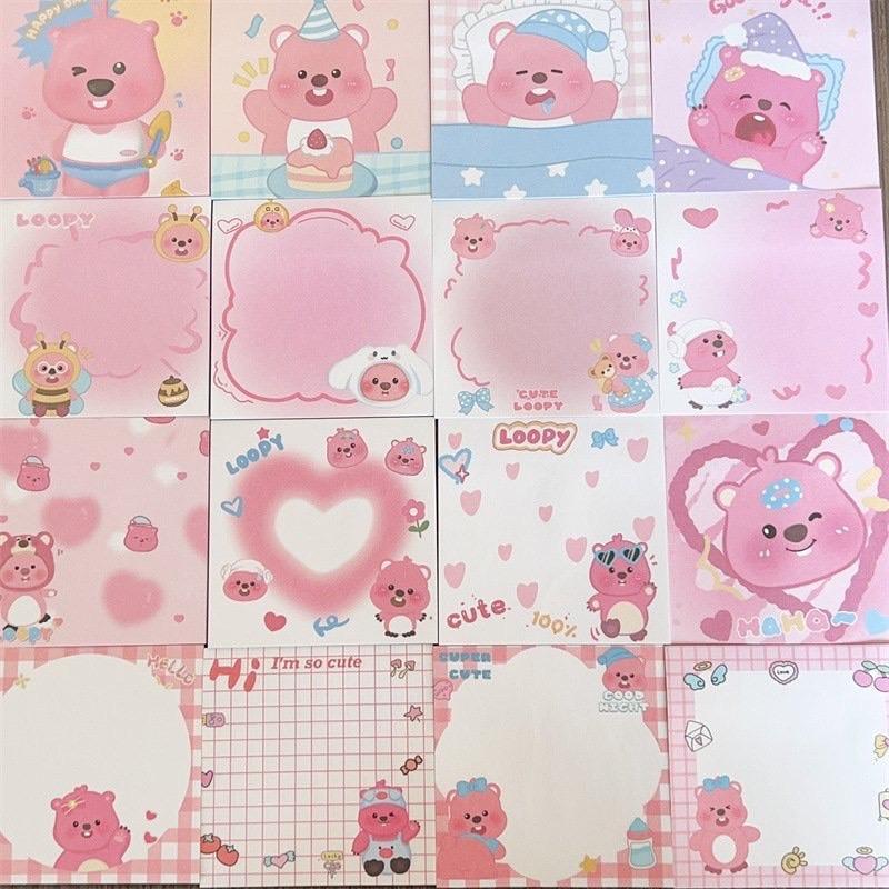 File of 80 sheets of Loopy note paper, Loopy note paper, cute Loopy ...