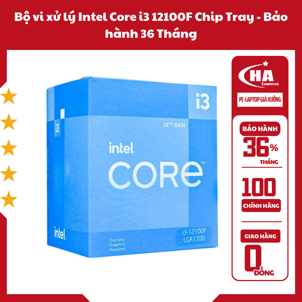 Processor Intel Core i3 12100F / 12100 Tray Chip - | Shopee Malaysia
