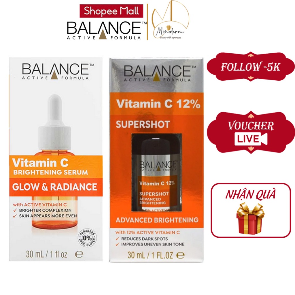 Balance Active Formula Vitamin C Brightening Serum To Whiten Skin And