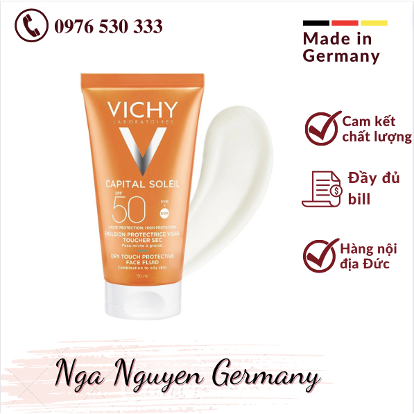 (Germany Domestic) Vichy Emusion Ideal Soleil SPF50 Mattifying Face ...