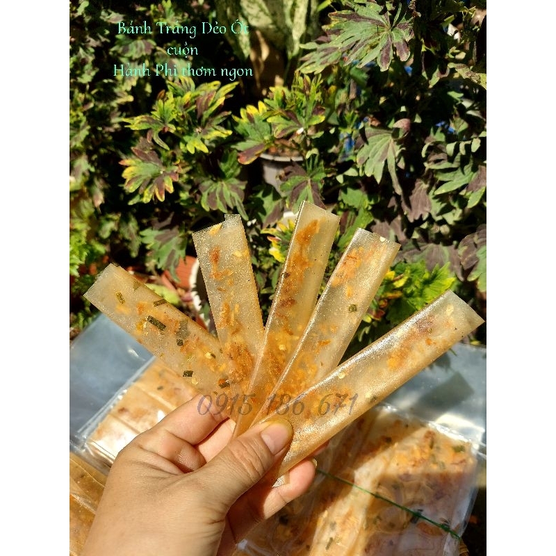 10 Bags of Soft Rice Paper with Chili and Fried Onions - Tay Ninh Rice ...