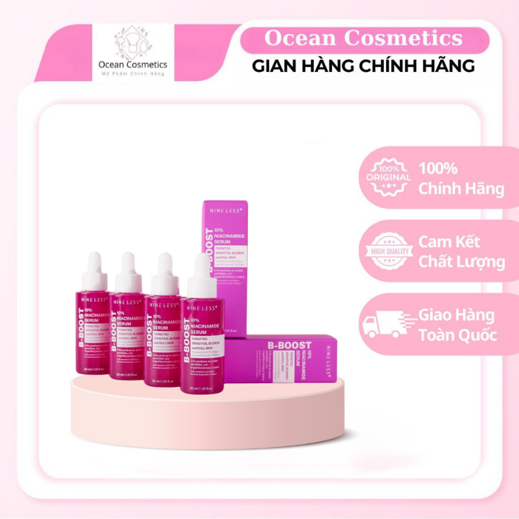 Nine LESS B-Boost 10% Niacinamide Serum 30ml | Shopee Malaysia