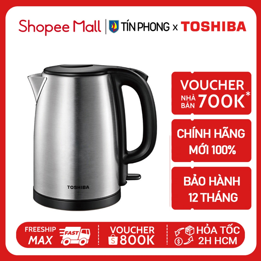 Toshiba KT-17SH2NV Super Speed Kettle - 1.7L Capacity - Stainless Steel ...