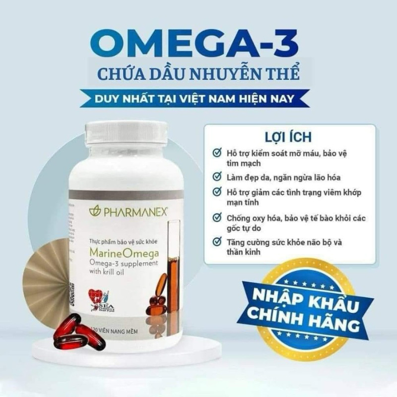 (Genuine Product) Omega 3 nuskin Marine 120 Pills With Vietnamese