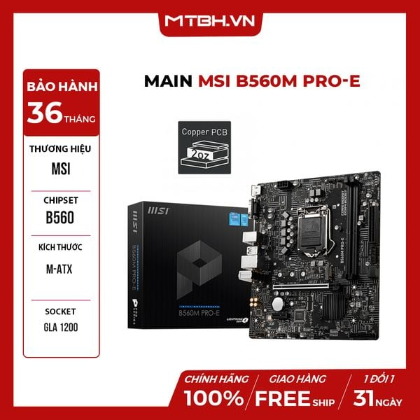 Motherboard MSI B560M Pro-E | Shopee Malaysia