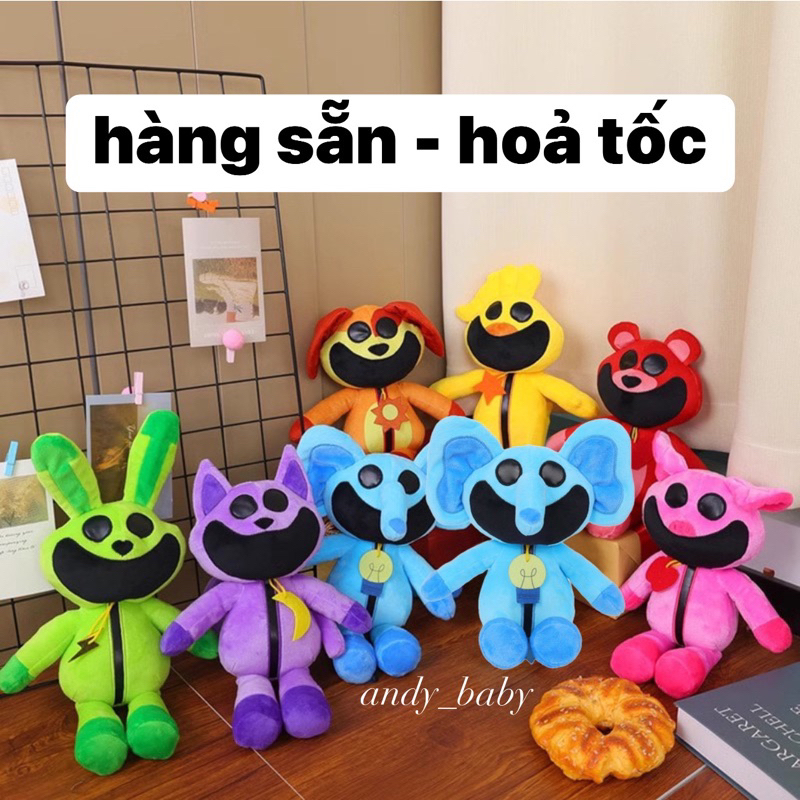 Cartoon Character Catnap Dogday cute stuffed animal for baby Smiling ...