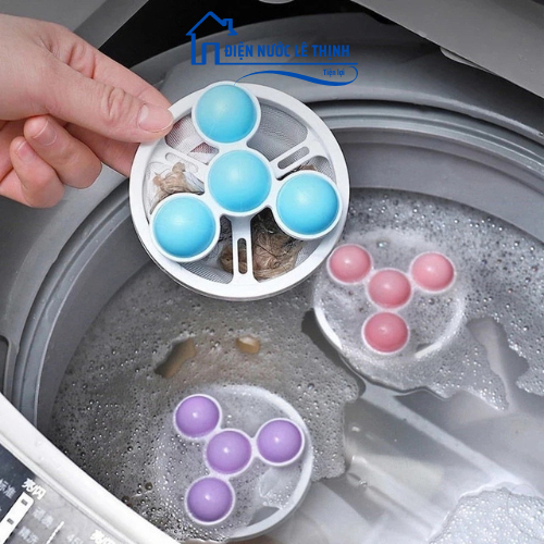 Round Ball Washing Machine Dirt Filter Float Filter Bag Convenient ...