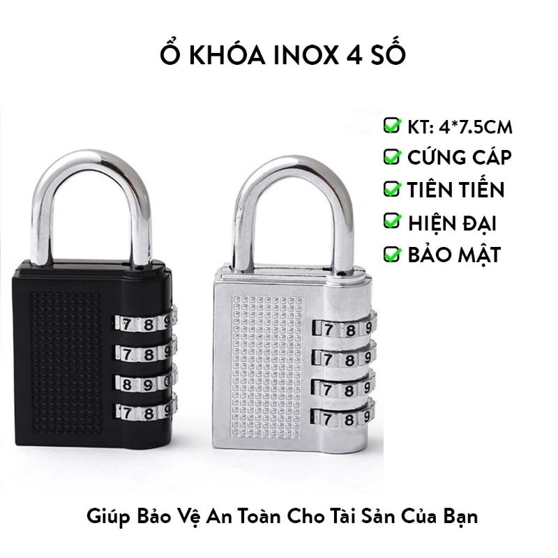 Stainless Steel Lock 4 Number Can Change Code | Shopee Malaysia