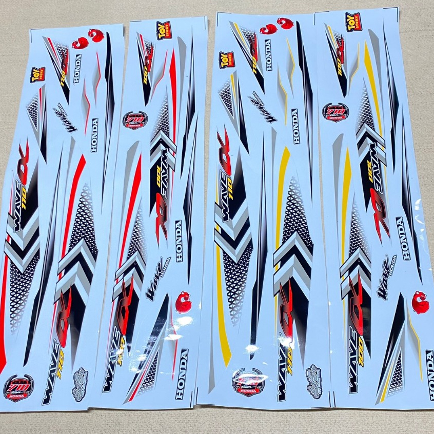Wave Car Stickers Latest Wave Alpha Model 2024 Wave 50/100/110 Stickers