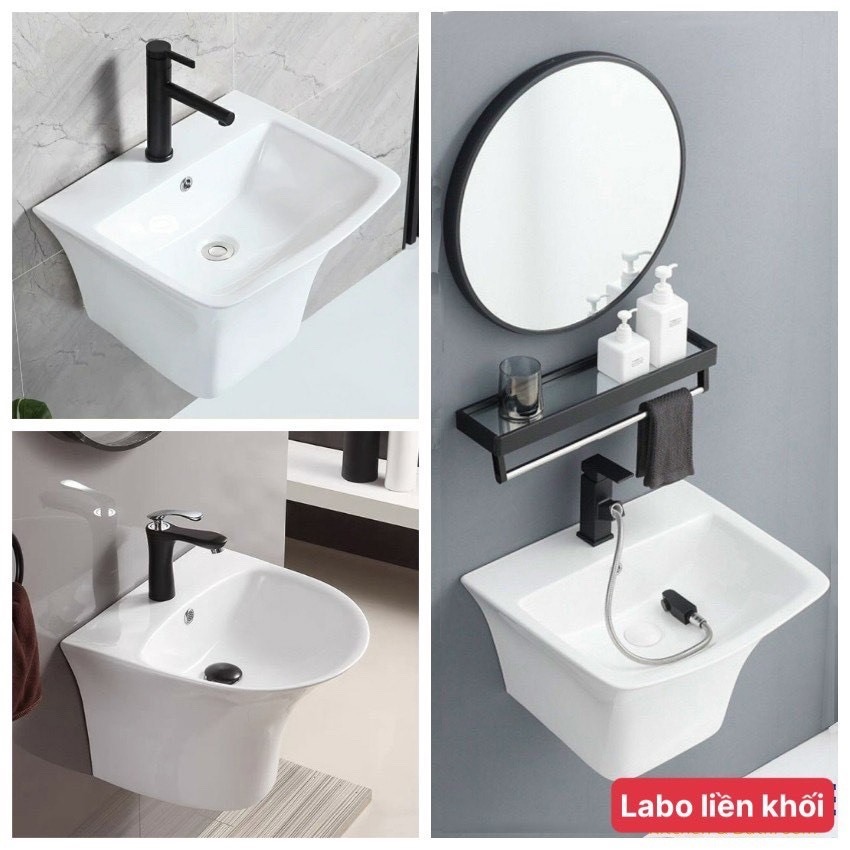 Lavabo Seamless Wall-Mounted With A Variety Of Models With Shiny White ...