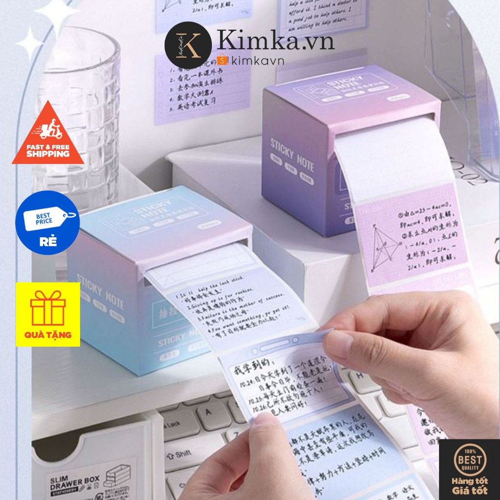 (653) Set Of 256 Sticky Notes, Note Box Scissors | Shopee Malaysia