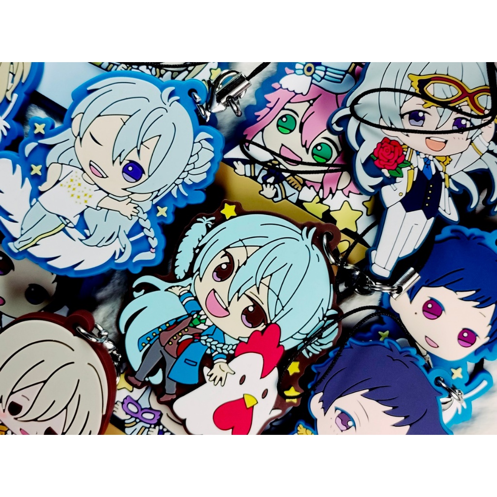 Synthesis Of Fine Group Rubber Keychains Official Ensemble Stars