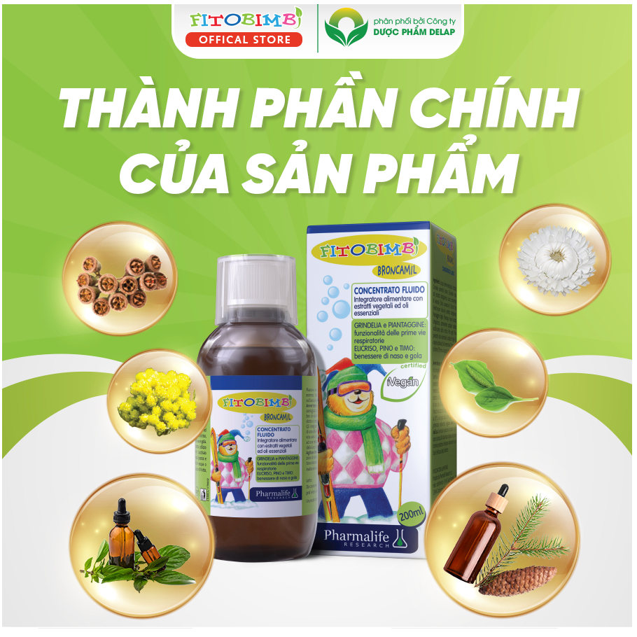 Fitobi Broncamil Cough Syrup Helps Reduce Sputum Cough, Enhance