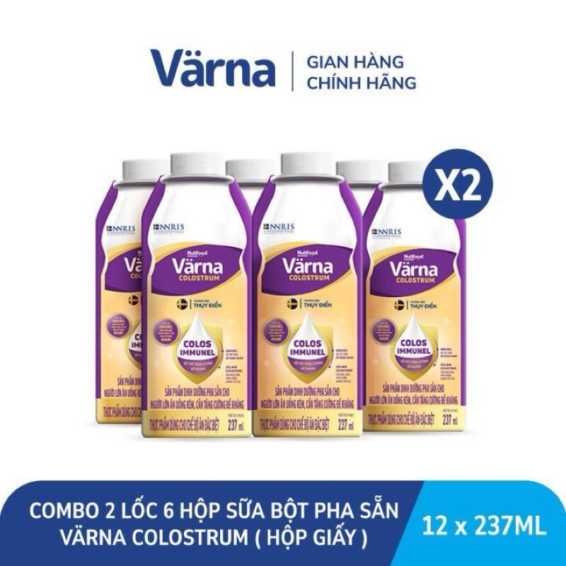 Värna Colostrum 6 boxes of powdered milk (6 h x 237ml) - Colostrum for ...