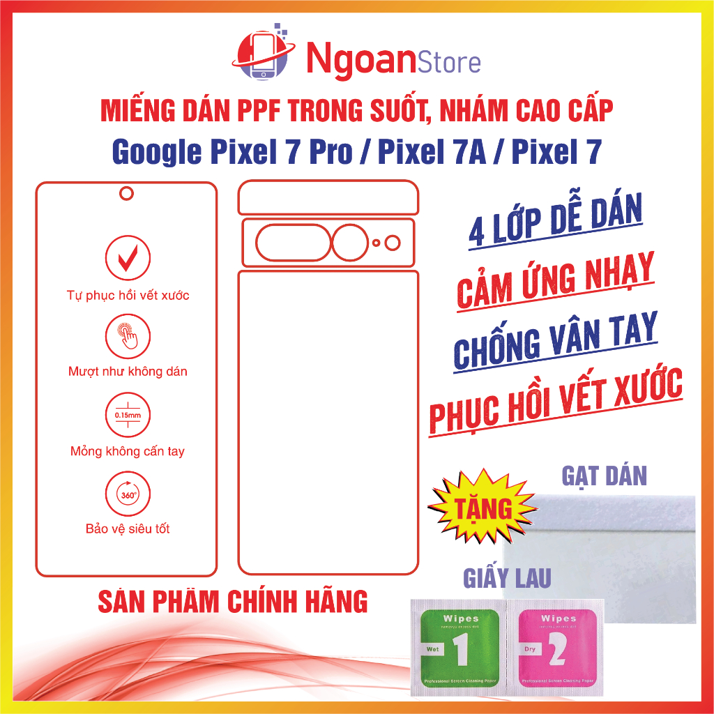 Google Pixel 7 Pro / Pixel 7A / Pixel 7 PPF sticker is anti-fingerprint ...