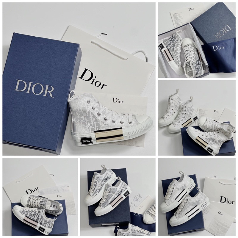 Dior B32 High-Quality Shoes With High Tube In White Gray, cv DIOR B32 ...