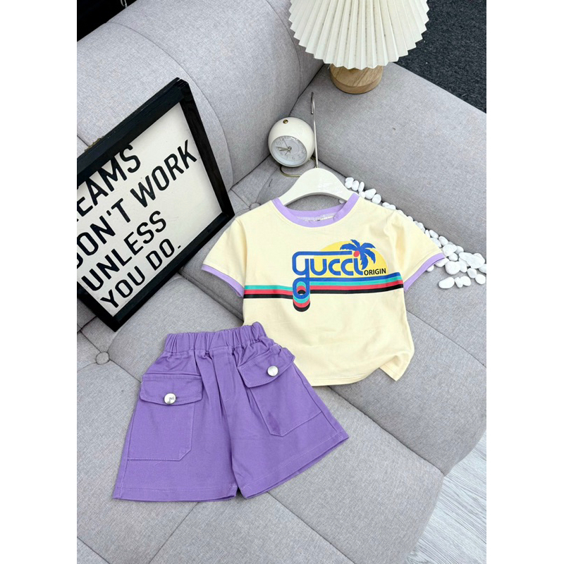 Gucci cotton Set Coconut Tree Baby Girl | Shopee Malaysia