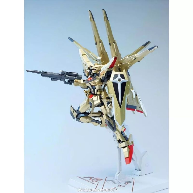 Assembled Gundam Model MG 1 / 100 Akatsuki Full Pack OOwashi & Shiranui ...