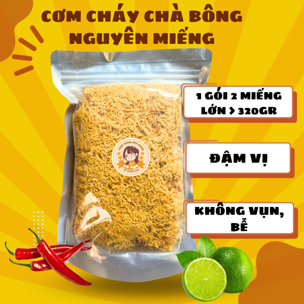 Miss Nga's Crispy Super Meat Floss scorched rice - 320gr zip bag ...