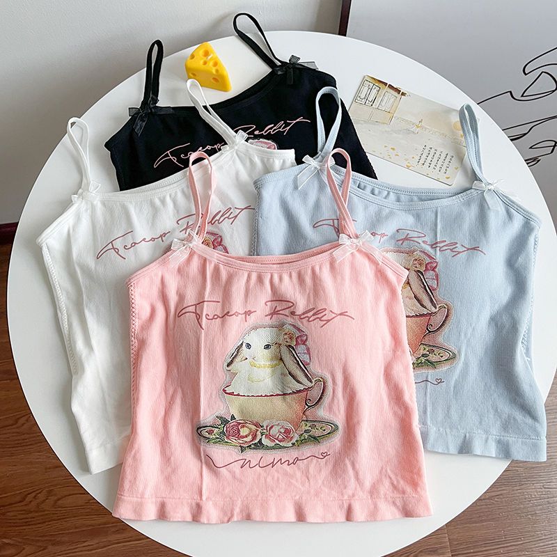 Teacup Rabbit 2-piece shirt with chest pad, cute bunny shirt (available ...