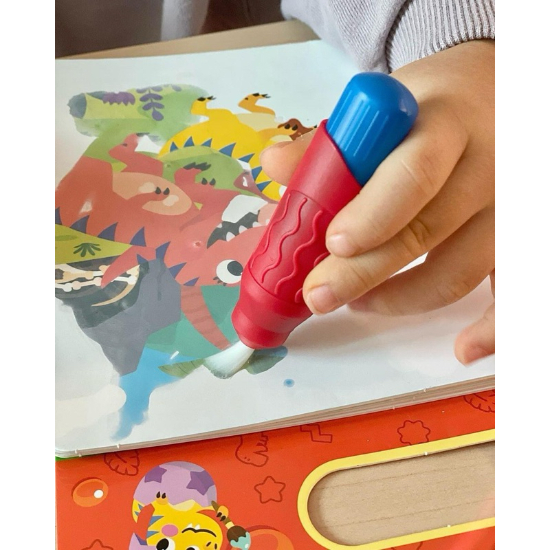 Korean DOMESTIC PINKFONG MAGIC COLORING BOOK FOR KIDS INCLUDES 4 THEMES ...