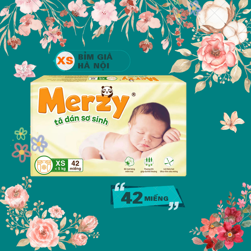 Diapers XS 42 Pieces Merzy Super Waterproof, Absolutely Anti-Diaper ...