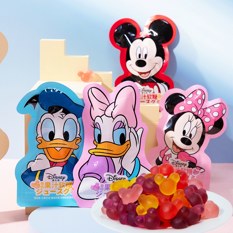 Qq Disney Cartoon Characters Mickey/ Donald/ Minnie/Daisy Fruit Gummy ...