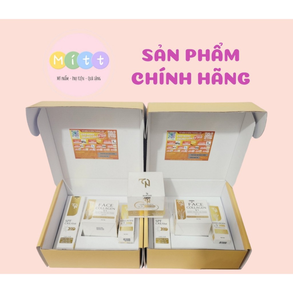 2 New Version x3 collagen Day face Cream Set 2024 Dong Anh Shopee