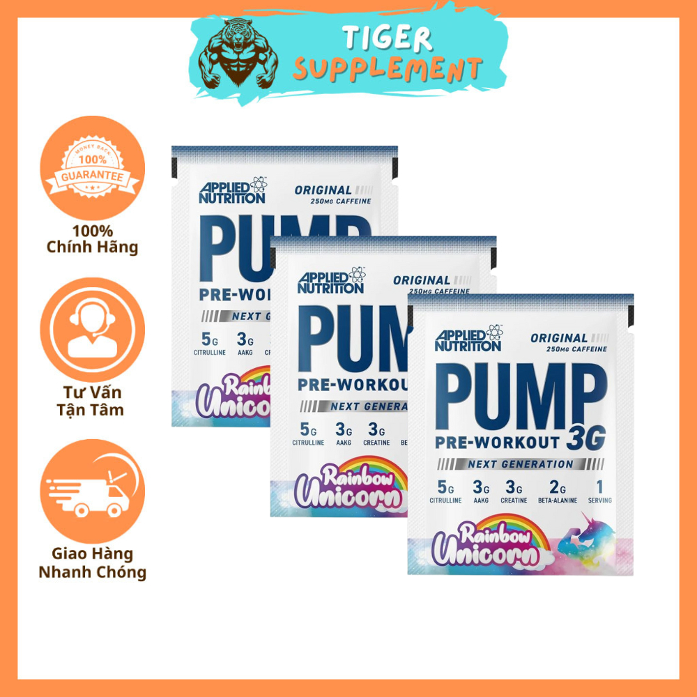3g Pre Workout Sample PUMP 1 Time Uses Energy Supplement & Instant ...