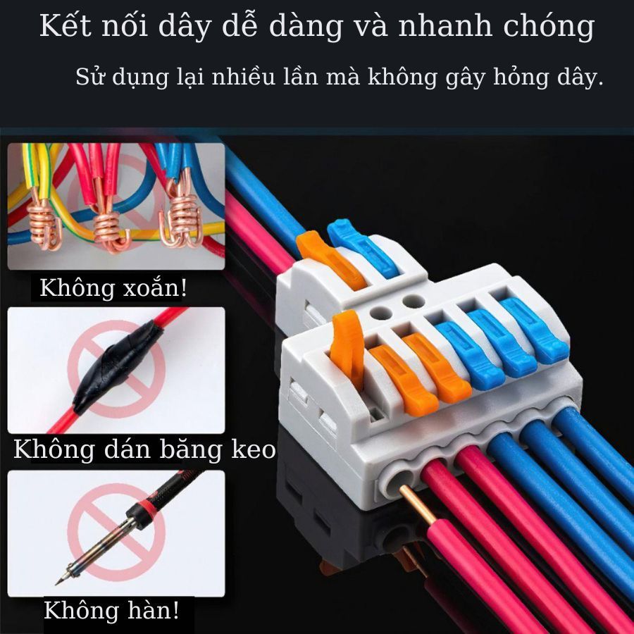 Pct 222 electrical wire quick connector, wire jack, connector, quick ...