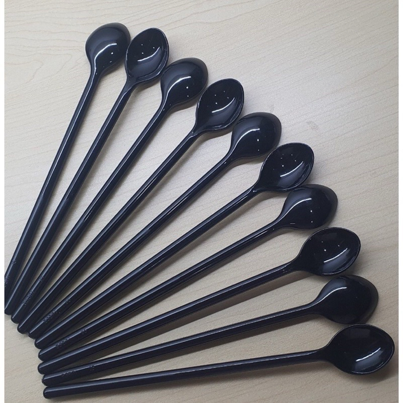 Black Hard Plastic Coffee Spoon - High Quality Made in Japan, Smooth ...