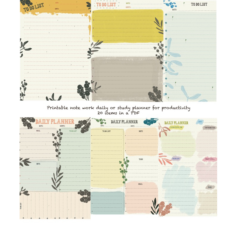 Color design to do list daily planner A4 A5 | Shopee Malaysia