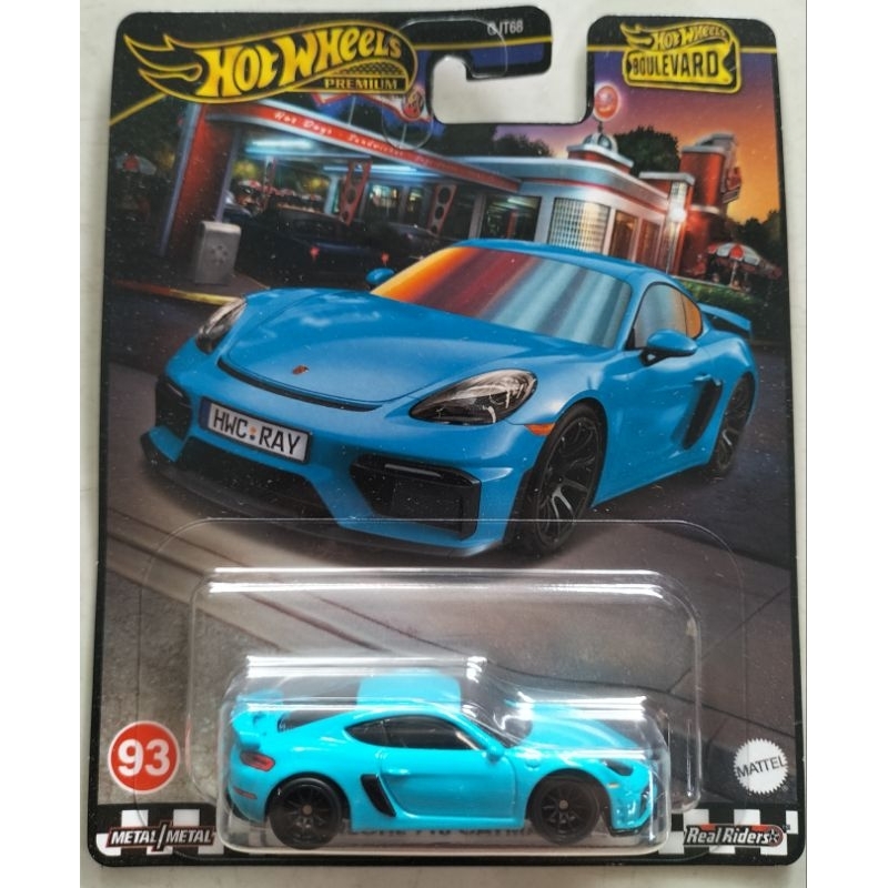Hot Wheels Premium Porsche 718 Cayman GT4#93, Boulevard Series in